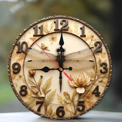 Dragonfly Decorative Clock