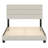Boyd Sleep Sicily Upholstered Linen Tri Panel Platform Bed Frame with Adjustable Height Headboard, Sturdy 13 Slat Support System, No Box Spring Required-296164979-296164982