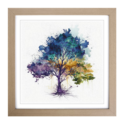 Tree Watercolour - Framed Print