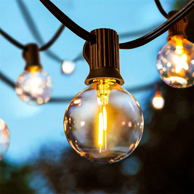 Almeer 30M 50 - Bulb Festoon Lights String Light (End to End Connectable)