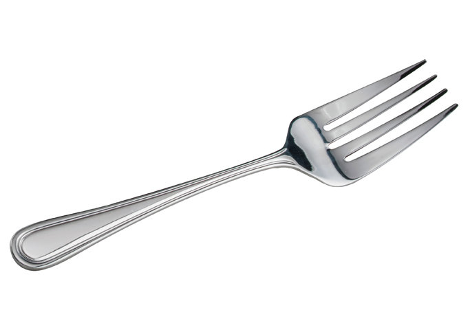 Fourchette à viande froide en acier inoxydable Shangarila, très lourd, 9,5 (paquet de 12)