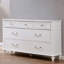 7 tiroirs Virgil Commode blanche