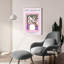 Art mural en verre Winston Porter «Periwinkle Flowers» par Design Fabrikken-518224927