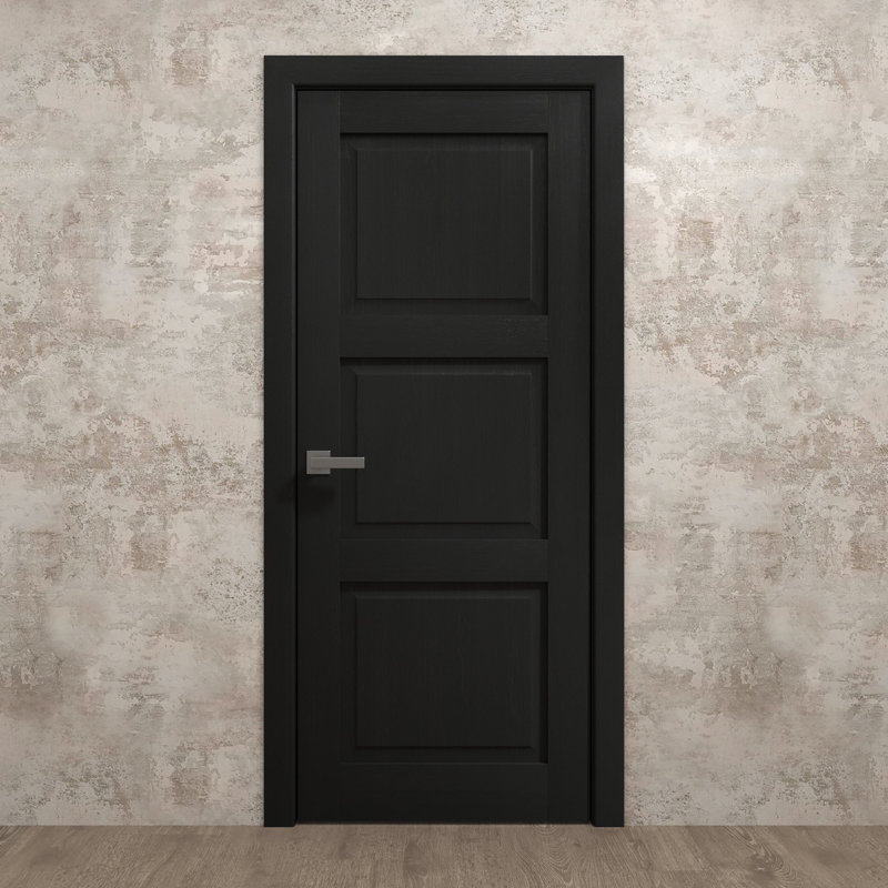 Porte intérieure intérieure | Ego 5010 | Poignée simple à panneau régulier | Portes de salle de bain modernes, 42 po x 96 po