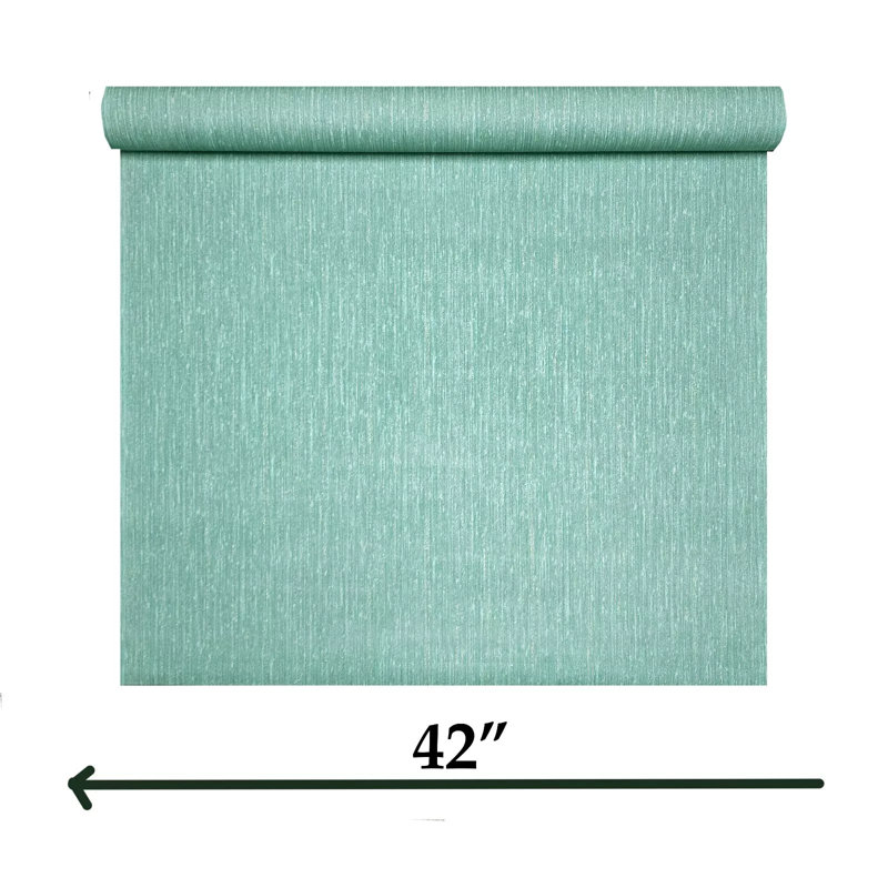 Rouleau de papier peint texturé Turquoise