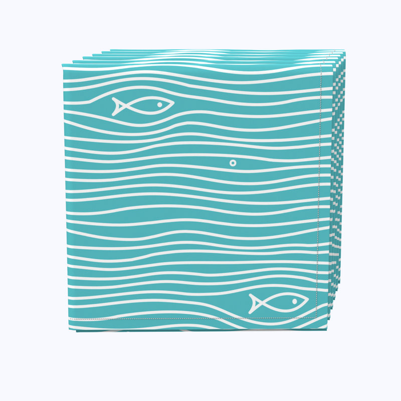 100% Cotton Abstract Rectangle Napkin