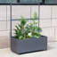 Pot à fleurs avec roulettes 46 po x 66 po x 21 po Corten-1807272951