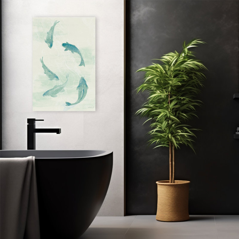 Animal et animaux Céladon Koi I Art, H 24 po x l 16 po