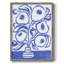 Blue Brush Flowers II Framed Print - Solid Wood-112678449
