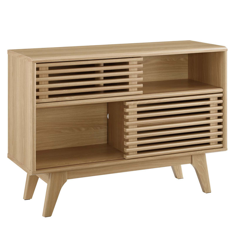 Render Two-Tier Display Stand, Oak