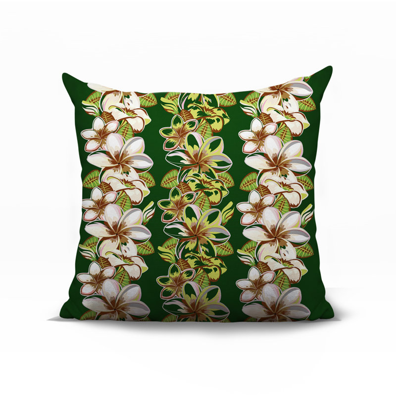 Coussin Koo, Carré 19 po, Vert