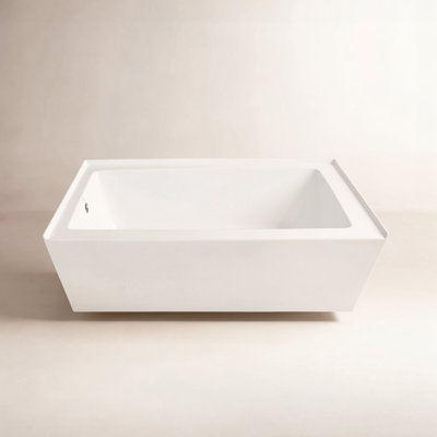 Aqua Eden 60" Rectangular Alcove Bathtub