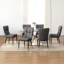 Chaise rembourrée moderne avec structure en métal-456032067