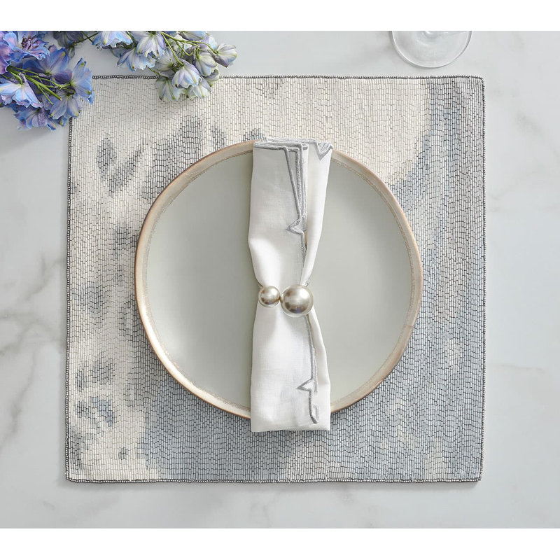 Pearl Napkin Ring, Silver