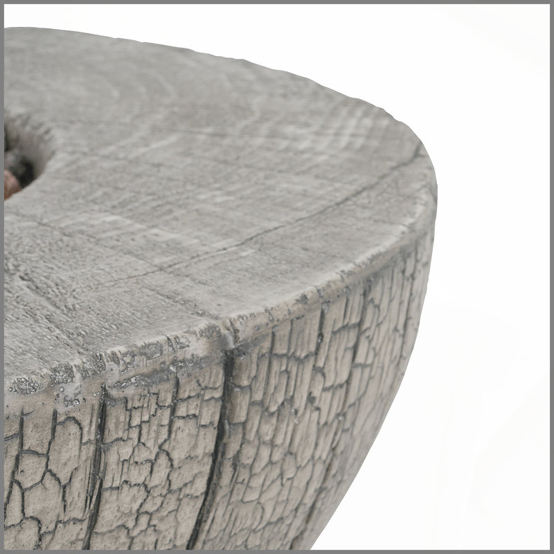 Patio MGO Propane Fire Pit, 30, 000BTU, Light Grey (Tank Cover Not Provided)