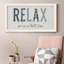 Relax - art textuel sur toile encadré-1880241098