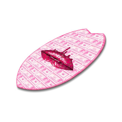 Doll Lips Decorative Acrylic Skimboard by Oliver Gal