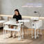 Bureau d'ordinateur pliable, avec sac de rangement, tablette et roulettes pour petits espaces, bureau à domicile