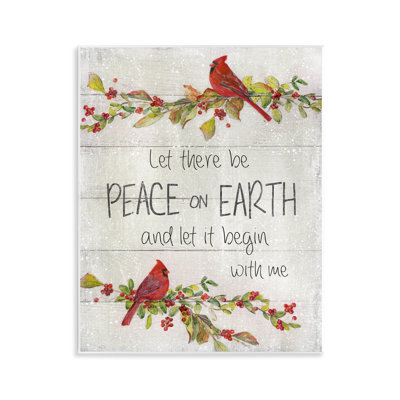 Peace On Earth With Me Canvas Wall Art by Sally Swatland