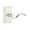 Cortina Wave/Drop Passage (Hall & Closet) Door Lever with Rectangle Rosette