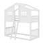 Twin Over Twin Size House Bunk With Ladder And Window