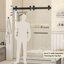 Porte de douche coulissante double sans cadre Gargy 69'-72'' L x 78'' H avec système de fermeture amortie double et verre trempé clair de 5/16'' (8 mm).-98222885-132723834