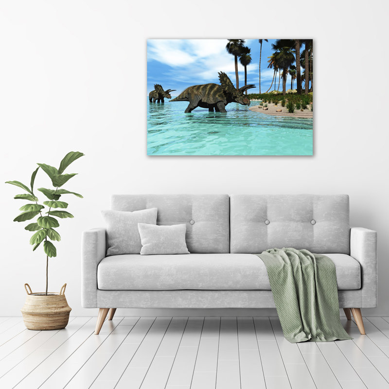 Dinosaurs - No Frame Print on Glass