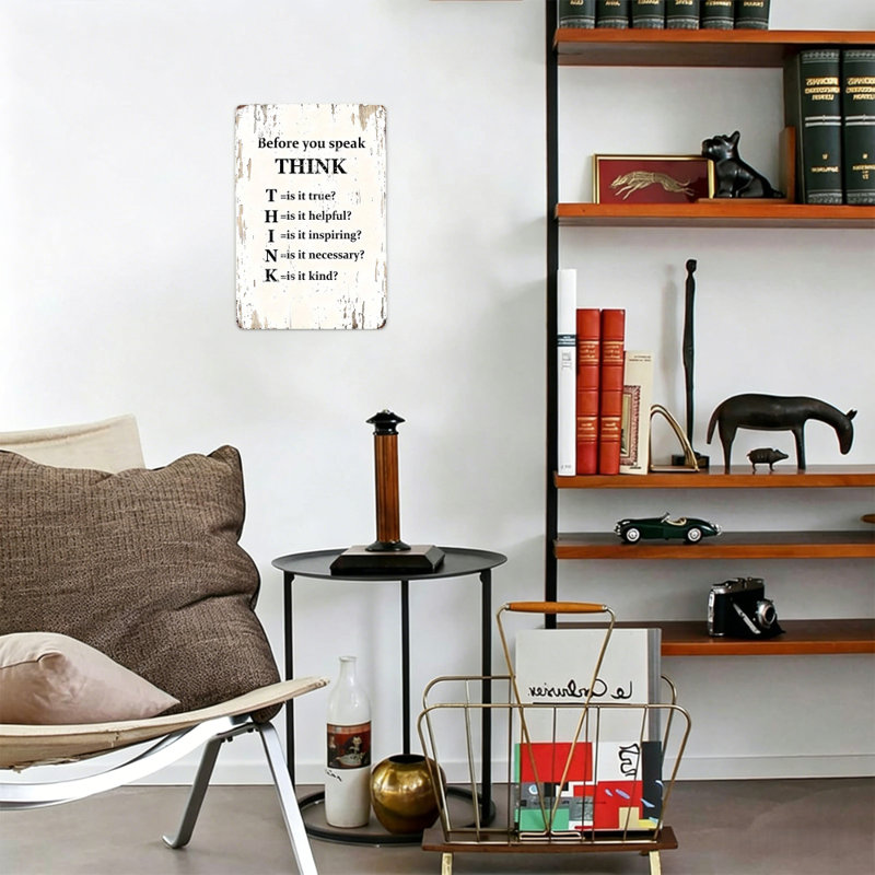 Décoration en étain de haute qualité, pensez avant de parler Vraiment utile, inspirant et nécessaire