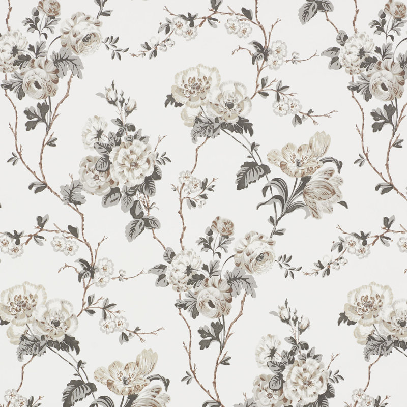 Papier peint Schumacher x Veere Grenney Betty, Anthracite
