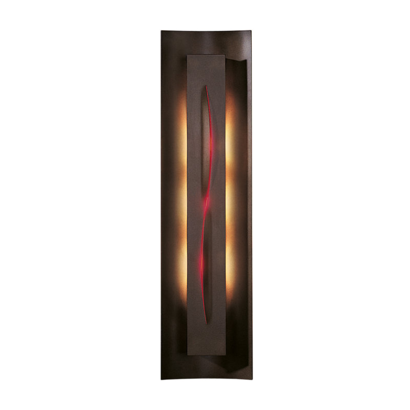 Gallery Dimmable 8 Lbs Flush Mount Scone, Bronze, Red