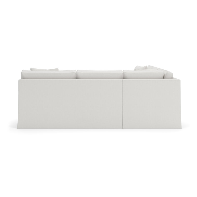 Canapé modulaire 2 pièces Conradina, Orienté à gauche (vu de face), Boucle Apollo Pebble