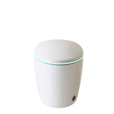 One Piece Smart Toilet With Built - In Bidet, Hands Flushing, Siphonic Jet Technology, Instant Warm Water, Heated Seat Unique Intelligent Auto Open/close Seat, Flush, Rear Washing, Self Cleaning
