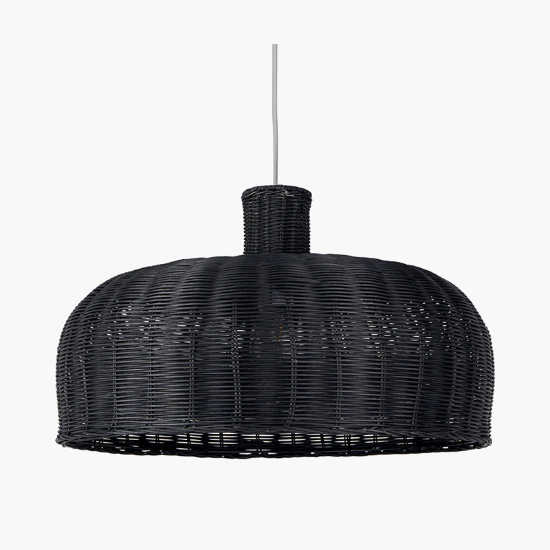 Shandon 1 - Light Black Dome Pendant, Black