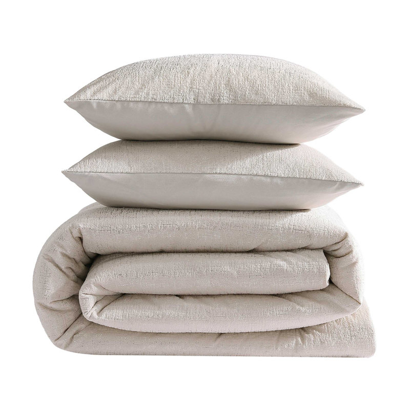 Kenneth Cole Banks Comforter Set, Ivory