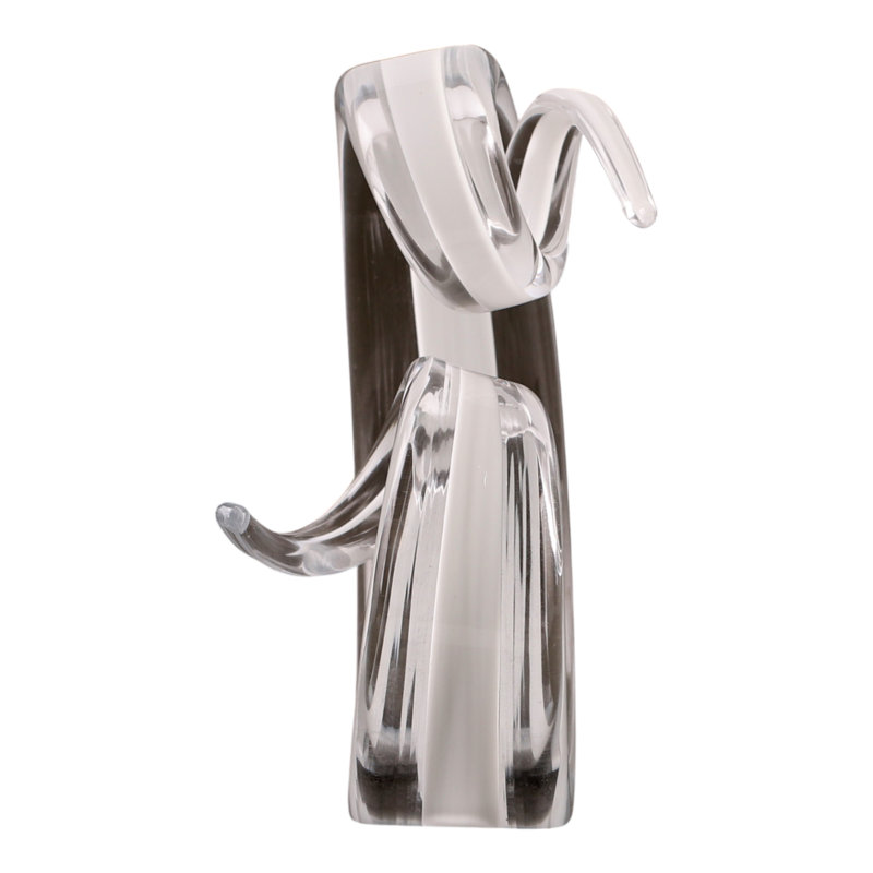 Sagebrook Home 9" Newtok Tall Glass Ribbon Statuary