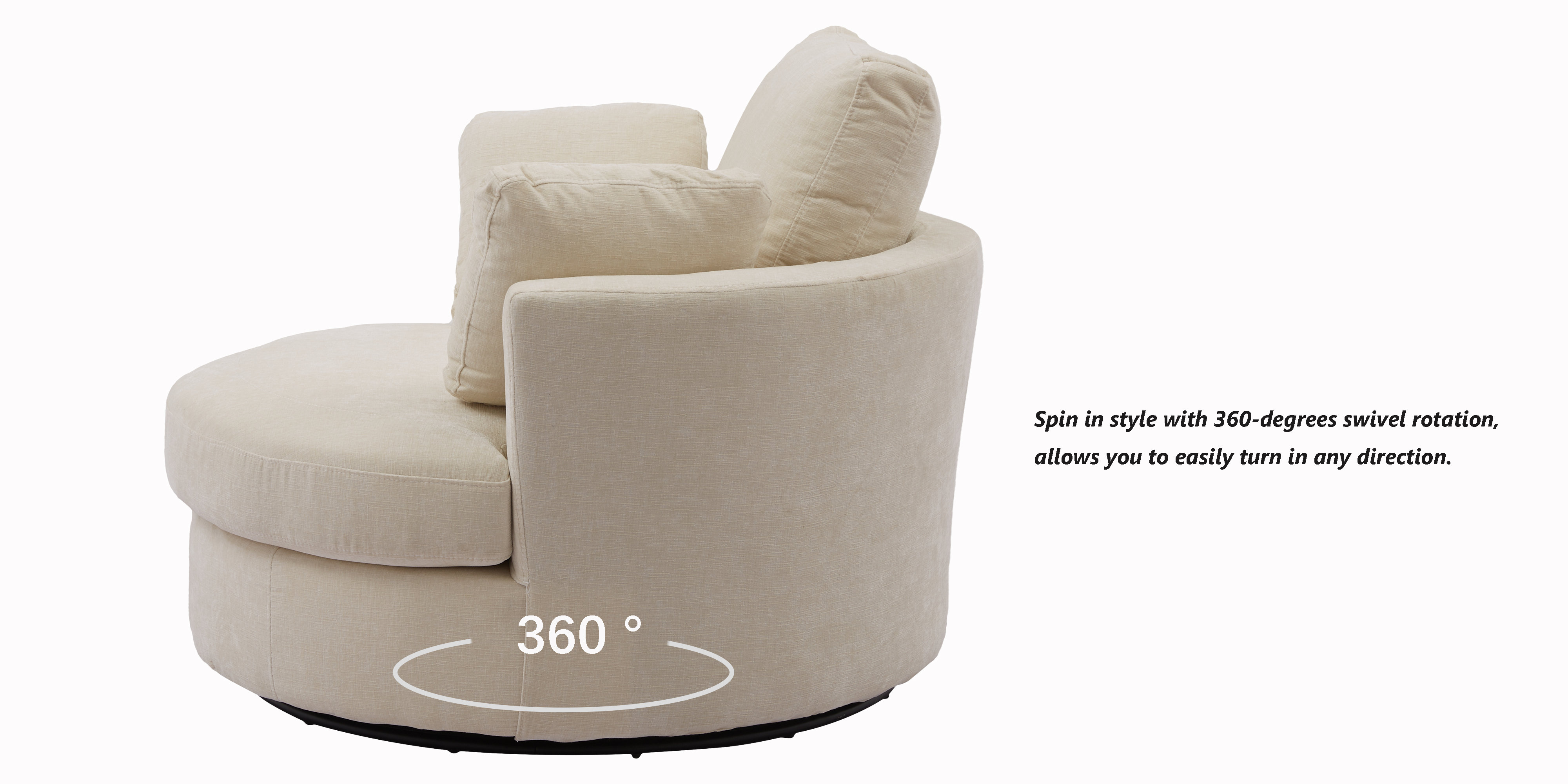 Rosdorf Park Dahlonega Upholstered Swivel Barrel Chair & Reviews