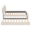 Lit plateforme tapissier simple avec lit gigogne Teddy-2126142957