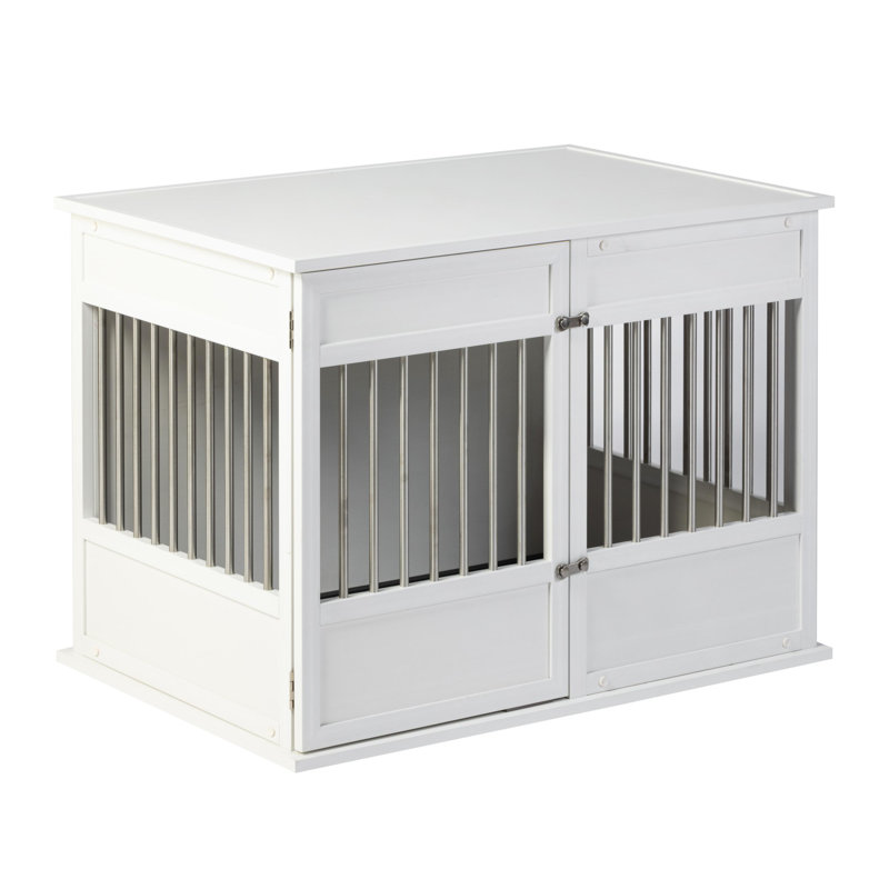 ECOFLEX Horizon Easy Access Dog Crate, Large (27.48" H x 25.98" W x 38.03" D), Antique White