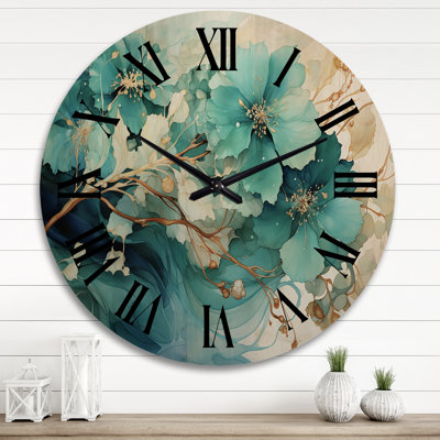 Horloge murale en bois massif Northway