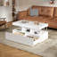 Pedestal Coffee Table with Storage-1961041833