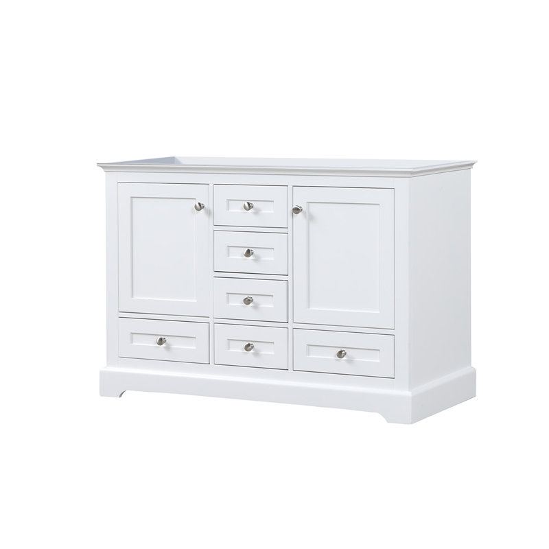 Dukes 48 in W x 22 in D Double Bath Vanity, White