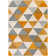 Rubino Modern Geometric White/Yellow Area Rug