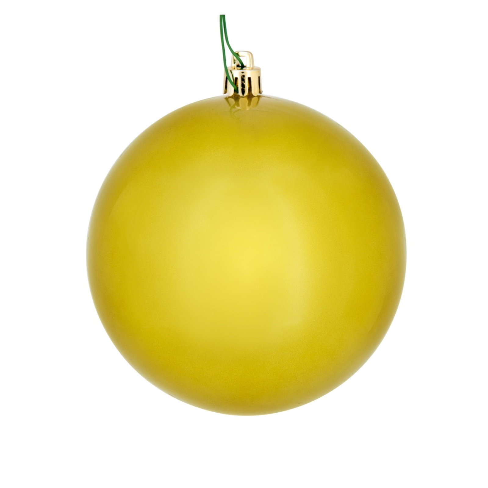 Holiday Décor Ball Ornament, 3" H x 3" W x 3" D, Medallion Gold