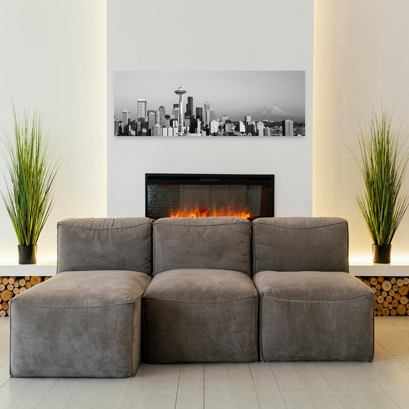 Skyline Seattle Washington State USA by Thomas Winz - Wrapped Canvas Panoramic Print, 40.64 cm H x 121.92 cm W