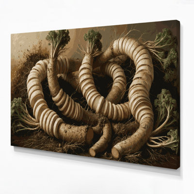Art mural sur toile brun