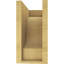 Bois de cèdre brut Newport, grain de bois TimberThane, brun clair apprêté-88292451