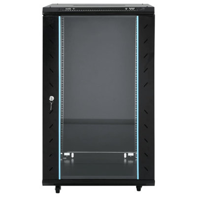 Vidaxl 18U Network Cabinet With Swivel Feet 19" IP20 23.6"X23.6"X39.4"