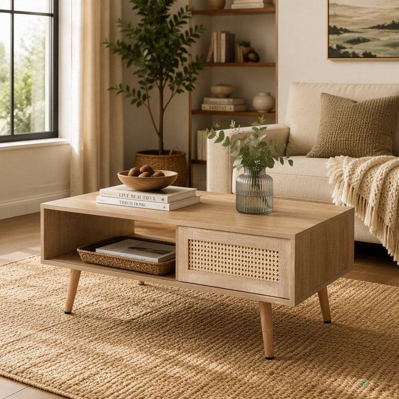 Table basse avec rangement