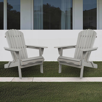 Wooden Outdoor Adirondack Chair(Set of 2)