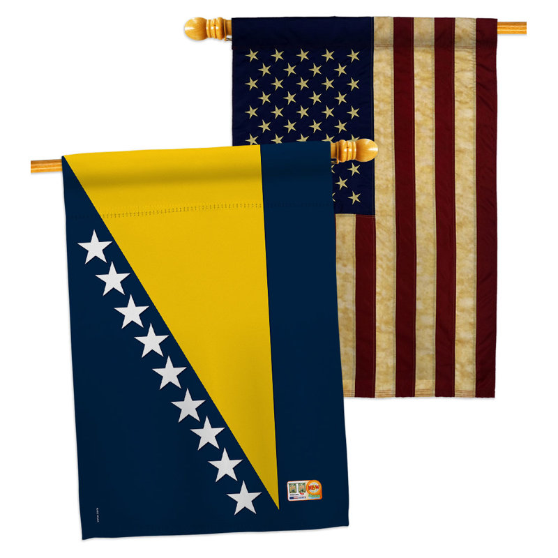 Double Sided 40'' H x 28'' W Polyester House Flag